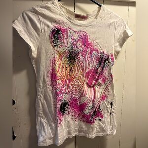 Colorful Zebra Graphic Junior Girls Bronte & Tallulah Tee